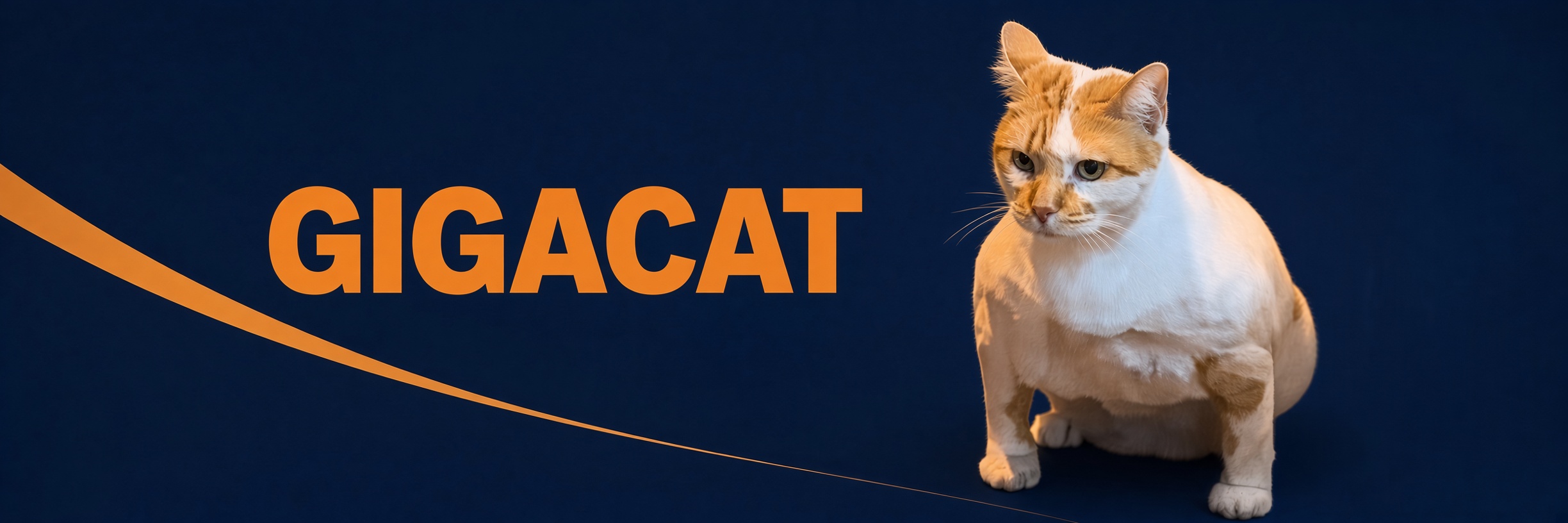 GIGACAT banner featuring Muscular Cat